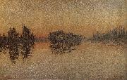 Paul Signac Sunset painting